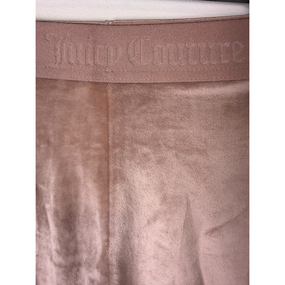 Juicy Couture Velour Sleep Shorts Pink Rhinestone Logo‎ Y2K Lounge XL 0098 - Picture 2 of 8